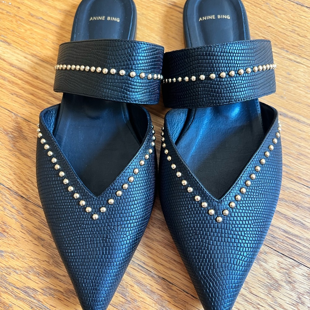 Anine Bing mules. Size 40